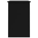 801081 Desk Black 100x50x76 cm Engineered Wood