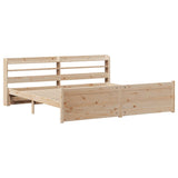 Bed Frame with Headboard without Mattress 200x200 cm 3306770