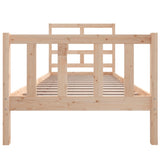3101338 Bed Frame without Mattress Solid Wood 100x200 cm