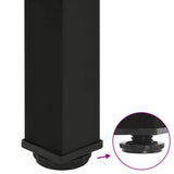 Coffee Table Legs 4 pcs Black 42-44 cm Steel 4012452
