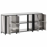 Kitchen Storage Set HATTEM 3 pcs Silver Stainless Steel 3392670