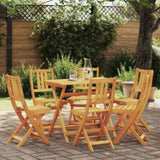 Garden Chair with Cushion Folding 6 pcs Solid Acacia Wood 3324841