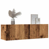 TV Cabinets Wall-mounted 2 pcs Old Wood 100x30x30 cm 857017