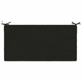 Seat Cushion SOEST 100% Polyester Black 120 x 80 x 10 cm 946804