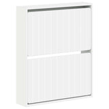 Wall-Mounted Shoe Cabinet ZWOLLE 71 x 17 x 86 cm White 896415