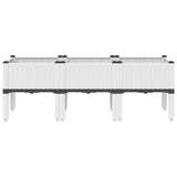 Garden Planter with Legs White 120x40x42 cm PP 367899