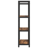 Bookshelf Smoked Oak 60 x 30 x 120 cm Engineered Wood 868391