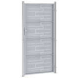 Garden Gate 85 x 174 cm Stainless Steel Silver Lockable 3402584