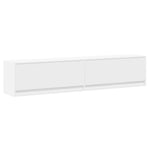 TV Wall Cabinet with LED White 180x31x38 cm 3307947