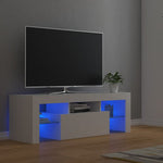 TV Cabinet with LED Lights White 120x35x40 cm 804346