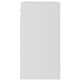 Hanging Glass Cabinet White 80x31x60 cm Engineered Wood 802529