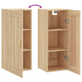 Wall Mounted Cabinet Sonoma Oak 34.5x34x90 cm Engineered Wood 835021