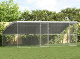 Chicken Cage 2 pcs Silver 400 x 200 x 200 cm Galvanised Steel 3368314