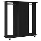 Wardrobe with Shelf Black oak 102 x 38 x 110 cm Engineered wood 873909