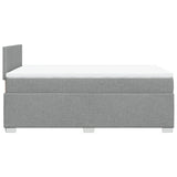 Box Spring Bed with Mattress Light Grey 120x200 cm Fabric 3285848