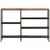 Console Table 110x30x75 cm Solid Rough Mango Wood and Iron 372730