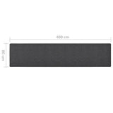 Carpet Runner Anthracite 80x400 cm 326967
