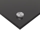 Kitchen Backsplash Dark Grey 100 x 60 cm Tempered Glass 42001249