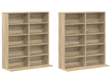 CD Cabinet 2 pcs Sonoma Oak 65 x 23.5 x 97.5 cm Engineered Wood 8012679