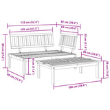 Garden Pallet Sofa Set 2 pcs Solid Wood Acacia 365848