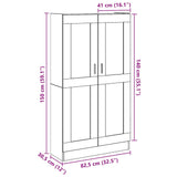 Highboard Artisan Oak 82.5x30.5x150 cm Engineered Wood 3318719