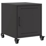 ZNTS Bedside Cabinet Black 36x39x43.5 cm Steel 846614