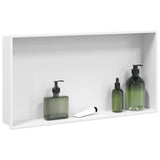 Shower Niche Matt White 62x32x9 cm Stainless Steel 4005131