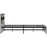 Metal Bed Frame without Mattress Sonoma Oak 180x200 cm Super King 3308495