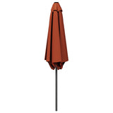 Garden Parasol with Base 230 x 230 cm Polyester Rectangular 42036180