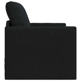 Folding Sofa Bed Black 74 x 77 x 81 cm Fabric 42030491
