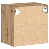 Floating Shelf with LED Light 2 pcs Brown 40 x 28.5 x 40 cm 863093