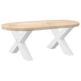 Coffee Table Legs X-Shaped 2 pcs White 70x cm Steel 4012965