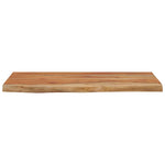 ZNTS Wall Shelf 60x30x2.5 cm Rectangular Solid Wood Acacia Live Edge 370236