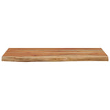 ZNTS Wall Shelf 60x30x2.5 cm Rectangular Solid Wood Acacia Live Edge 370236