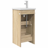 Bathroom Vanity with Sink Sonoma Oak 42 x 40 x 84.5 cm 890698