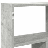 ZNTS Wall Cube Shelf 12 Compartments Concrete Grey Engineered Wood 860007