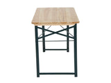 Portable Folding Camping Picnic Trestle Beer Table and 2 Bench Set Wooden Garden Furniture Patio T3398P317710