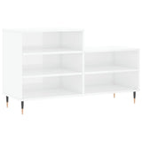Shoe Cabinet High Gloss White 102x36x60 cm Engineered Wood 831382