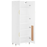 Highboard White 69,5x34x180 cm Engineered Wood 3195771