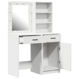 Dressing Table Set with Drawer 2 pcs White Engineered Wood 3334272