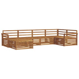 Outdoor Sofa Set 6 pcs Natural Solid Acacia Wood 3373739