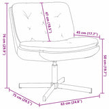 Swivel Relaxing Chair Wine Red 63 x 75 x 76 cm Velvet 42007364