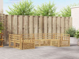 Outdoor Sofa Set 6 pcs White 245 x 128.5 x 73 cm 3392384