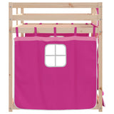 Bunk Bed without Mattress Pink 90x200 cm Solid Wood Pine 3283894