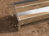 Chicken Feeding Trough Silver 108 x 20.5 x 20 cm 874614