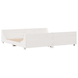 Bed Frame without Mattress White 180x200 cm Super King Solid Wood Pine 3302274
