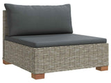 4 pcs Rattan Lounge Set with Cushions GENDT Natural Rattan 3429875