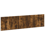 Wall-Mounted Headboard BREDA Smoked Oak Engineered Wood 897590