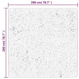 Rug OVIEDO Short Pile Anthracite 200x200 cm 375472