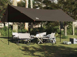 Camping Tarp Brown 462x306x211 cm Waterproof 4009610